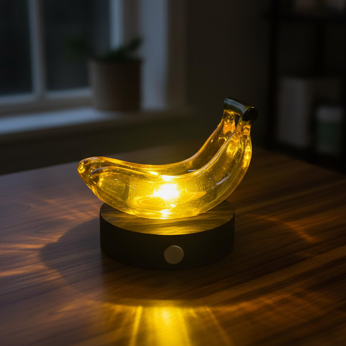 Pop‑Art Fruit‑Shaped Cordless Night Light Rechargeable Desktop Decor Lamp