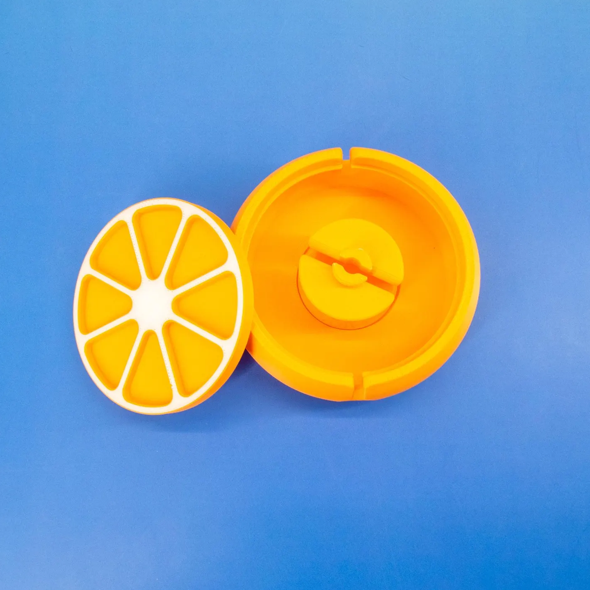 Citrus‑Slice Shaped Portable Cable Winder Desktop Cord Organizer